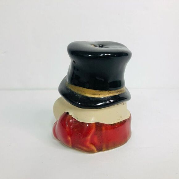 vintage snowman head top hat pepper shaker replacement 3 hole shaker 2.5 inches - Picture 3 of 6